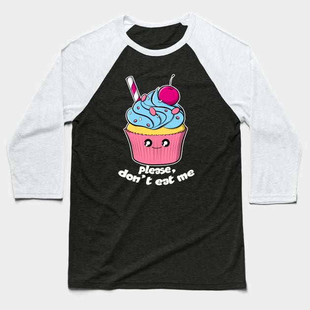 Delicious Cupcake Baseball T-Shirt by shotgun